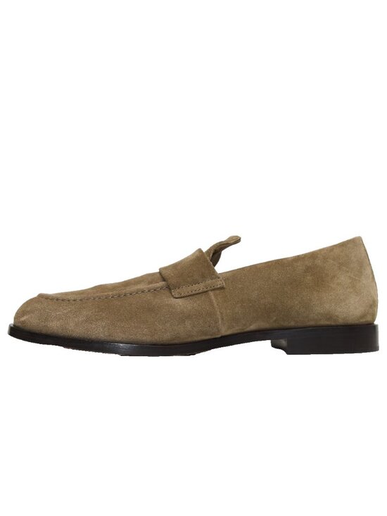 New! Vince Men\'s Montebello Suede Penny Loafers Flint Brown 12M US DD533 main image 8